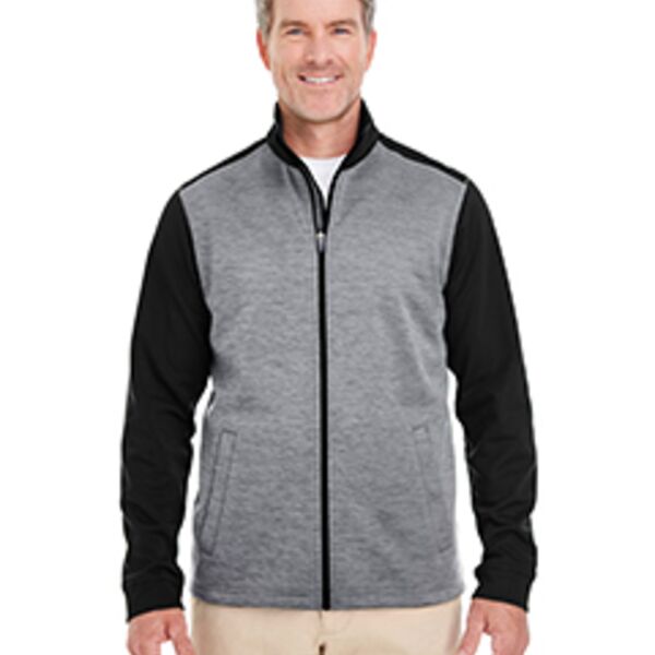 Men's Newbury Colorblock Mélange Fleece Full-Zip Thumbnail